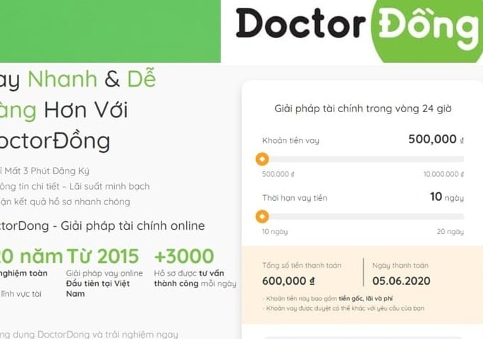 Cách vay Doctor Đồng tỉ lệ duyệt 98%