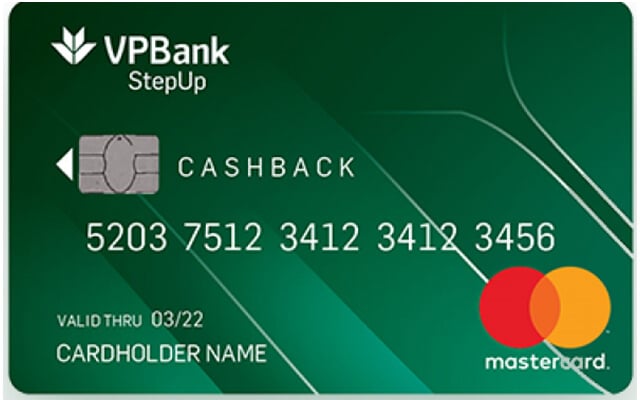 Thẻ VPBank StepUP - mở thẻ tín dụng VPBank online